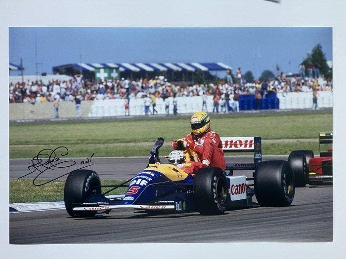 Williams - British Grand Prix - Nigel Mansell - 1991 - Foto, Verzamelen, Automerken, Motoren en Formule 1