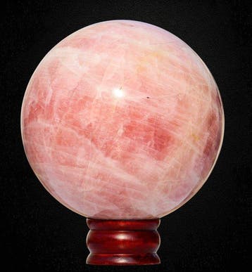 5,2 kg Roze rozenkwartsbol – 155 mm Kristallen bol – India