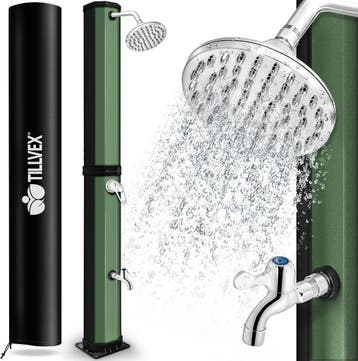 Buitendouche - Tuindouche - Zonneenergie - 60L - Groen - Til, Verzenden