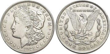 Dollar 1921 Vereinigte Staaten von Amerika, Timbres & Monnaies, Monnaies | Amérique, Verzenden