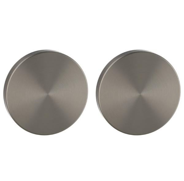 Set van twee blinde plaatjes ø52x6mm Permafix PVD antraciet, Doe-het-zelf en Bouw, Deuren en Vliegenramen, Nieuw