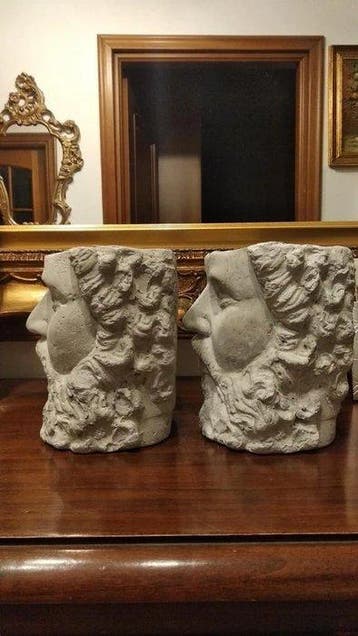 nessuno - sconosciuto - Figuur - Coppia di teste maschili