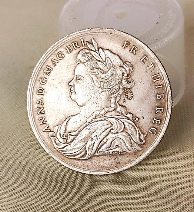 Royaume-Uni. Queen Anne. Medal 1713 Conmemorativa de la Paz, Timbres & Monnaies, Monnaies | Europe | Monnaies non-euro