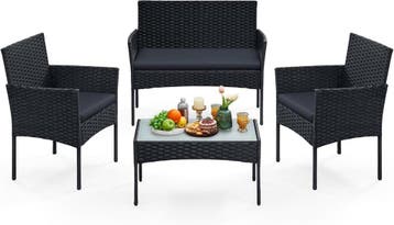 Tuinmeubelset - tuinset - loungeset - 4 zitplaatsen - 1x, Verzenden, Nieuw