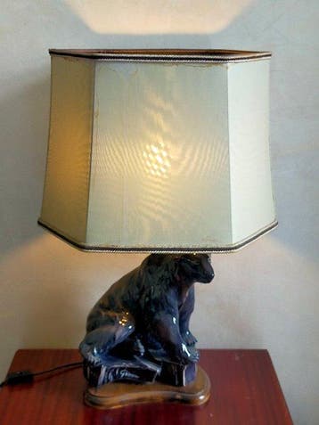 Ghinza Keramik Tischlampe Bär – Skulptural – Marke Ghinza -