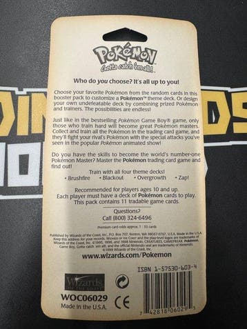Pokémon - 1 Booster pack - Pokemon Base Set BLISTER Booster, Hobby en Vrije tijd, Nieuw