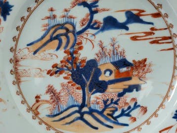 Assiette - chine Kangxi belle assiette imari - Porcelaine