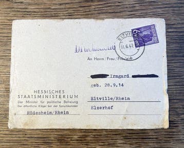 Geallieerde bezetting - Duitsland 1947 -, Gestempeld