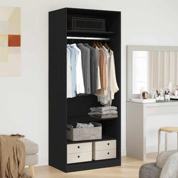 vidaXL Kledingkast Artisan Eiken 80 x 50 x 200 cm Bewerkt, Huis en Inrichting, Verzenden, Nieuw