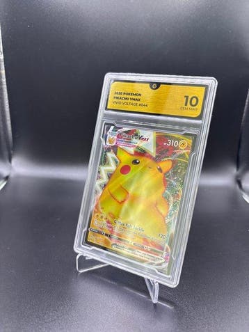 Pokémon - 1 Graded card - Pikachu VMAX 044 Full art - GG 10, Nieuw