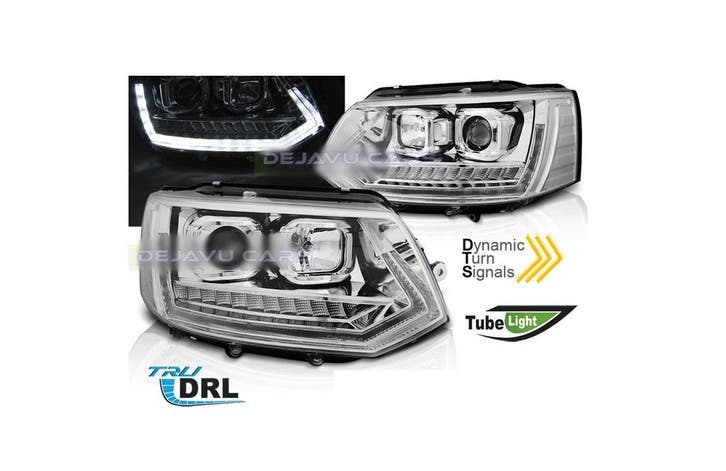 T6 Xenon Look Dynamische LED Koplampen V.2 voor Volkswagen T, Auto diversen, Tuning en Styling, Ophalen of Verzenden