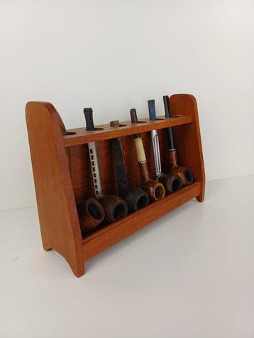 ESA - Rek (7) - Teak - Pijpenrek - Gewaarmerkt