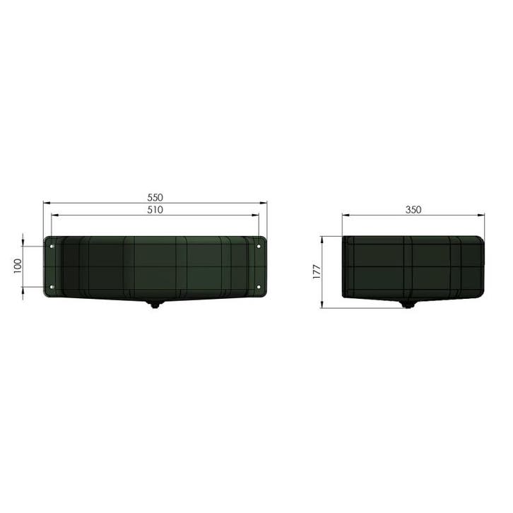 Mangeoire plastique demi-ronde, 25l - kerbl, Doe-het-zelf en Bouw, Hang- en Sluitwerk