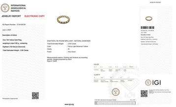 Zonder minimumprijs - Ring - 14 karaat Geel goud - 2.60ct.