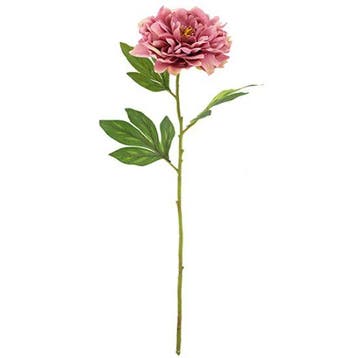 Chloe Pioenroos Vintage Roze Zijdenbloem 77 cm per stuk, Nieuw