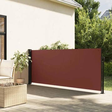vidaXL Windscherm uittrekbaar 120x600 cm bruin, Verzenden