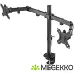 Deltaco GAM-040 32  Dual Monitor Arm, Computers en Software, Verzenden, Nieuw