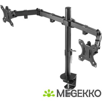 Deltaco GAM-040 32  Dual Monitor Arm, Verzenden, Nieuw