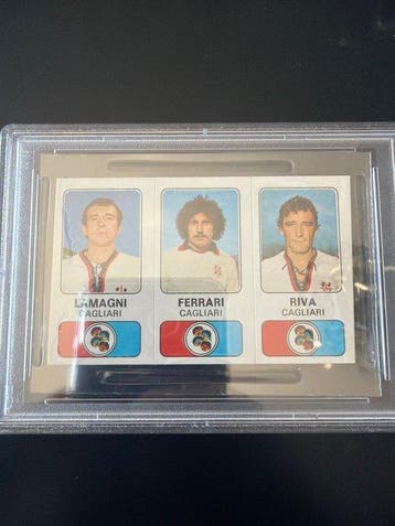 1976/77 Panini Luigi Riva - PSA 7 Graded sticker, Verzamelen, Nieuw