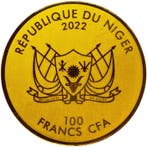 Niger. 100 Francs 2022 Vatican 20 Lire 1866 with original