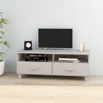 vidaXL Tv-meubel HAMAR 106x40x40 cm massief grenenhout wit, Verzenden