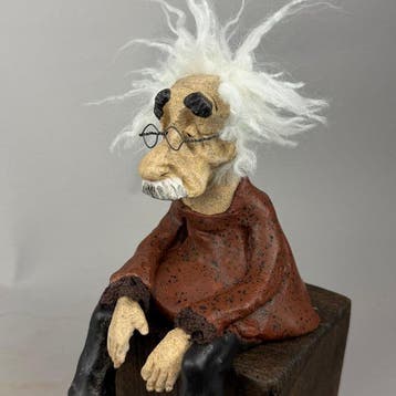 Anna Em - sculptuur, No reserve- Albert Einstein - 22 cm -, Antiek en Kunst