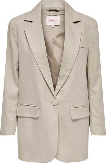 ONLY blazer maat xs ONLCARO-LANA L/S OVS LIN BLAZER TLR N..., Verzenden, Nieuw