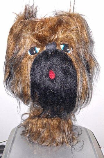 Rare et authentique Lampe Yorkshire terrier , Vintage -