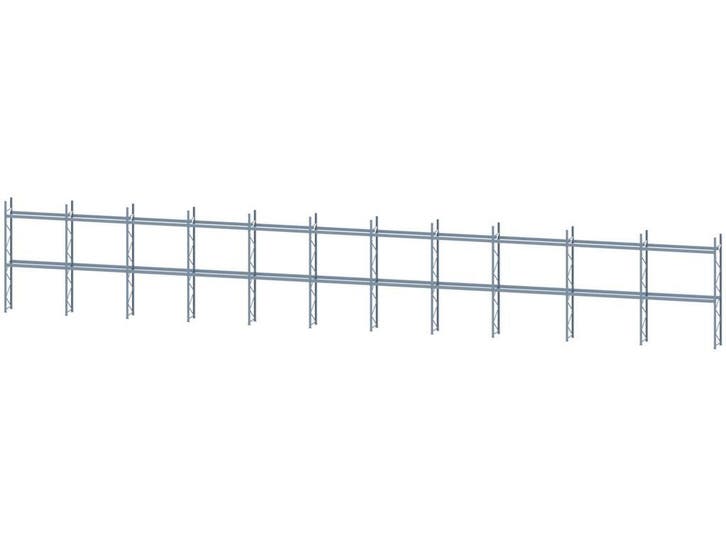 Palletstelling - 12 staanders 5000x970mm - Tot lengte: 32m58, Articles professionnels, Aménagement de Bureau & Magasin | Entrepôt, Rayonnage & Stockage