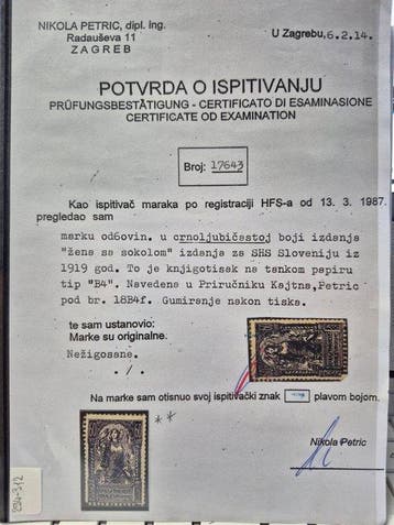 Slovenië 1919/1920 - Verigarji-verzameling met 11