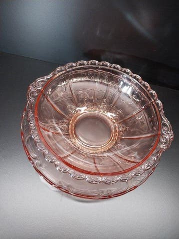 Val Saint Lambert - Schotel (2) - Glas - Tafelstuk