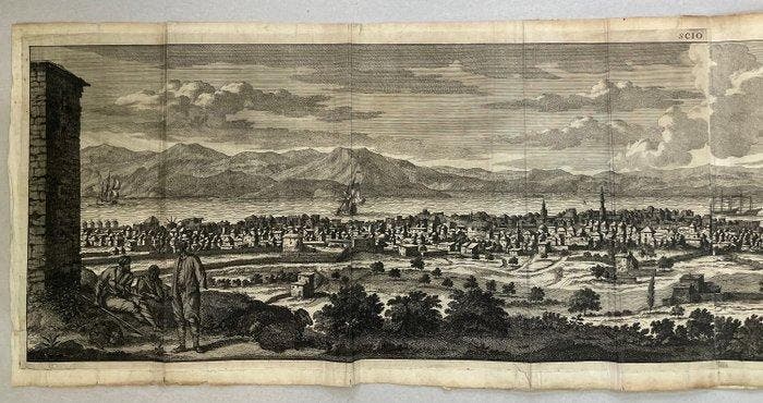 Griekenland - Eiland Scio (Chios) / Noordelijke Egeïsche, Boeken, Atlassen en Landkaarten