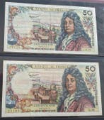 France. - 7 x 50 Francs - Various Dates - Fayette 64 (Sans, Postzegels en Munten