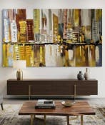 Nguyen Robert (1958) - Résonance Dorée 87 147 cm