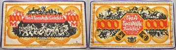 1000 Mark 1922-12-15 Stadtsparkasse Bielefeld, Postzegels en Munten, Verzenden