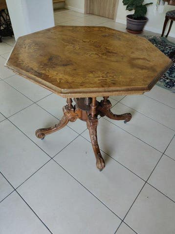 Tafel - Walnoot - Octogonaal Vittoriano