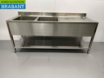 Evier double en acier inoxydable Premium-line Modèle soudé, Verzenden