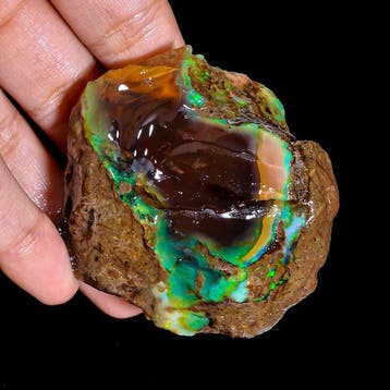 Opaal 76 g natuurlijke Ethiopische vuuropal Welo ruwe,