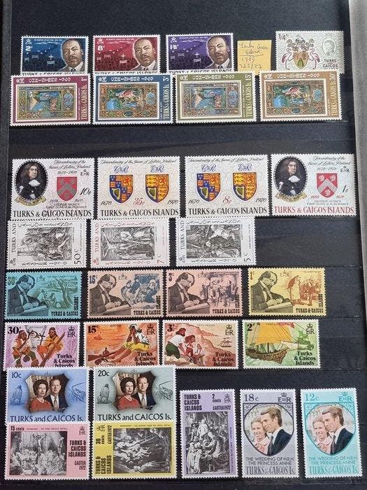 Britse Gemenebest - Turks & Caicos Island collection, Timbres & Monnaies, Timbres | Europe | Royaume-Uni