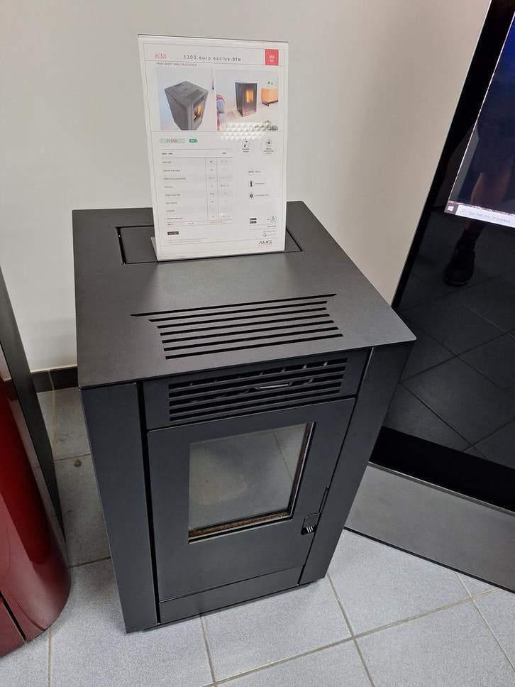 Budgetkachel Angeli KIM 8 kw, Huis en Inrichting, Kachels, Pelletkachel, Vrijstaand, Nieuw, Overige brandstoffen, Ophalen