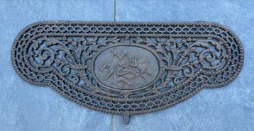 Grille décorative - 1850-1900 - Ajour coq B: 73,5 cm, Antiquités & Art