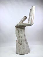 Tabouret - Teck - En forme de main