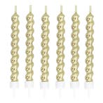 Gouden Kaarsen Op Houder 6st, Verzenden, Nieuw