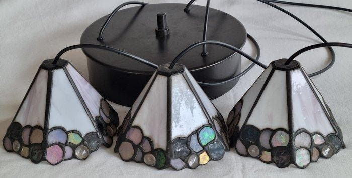 Honsel - Lamp - Nr.66736 - Tiffany - Hanglamp, Antiquités & Art, Antiquités | Éclairage