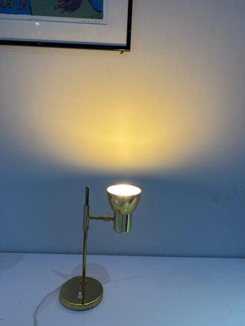 Lampe de table - Laiton - Lampe de bureau réglable