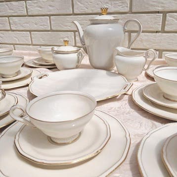 Königszelt - Königl. pr. Tettau - Koffieservies (34) -, Antiek en Kunst