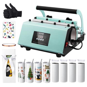 Sublimatiepers + 8 bekers | Retour deal, sla je slag!, Verzenden, Gebruikt, Gereedschap of Accessoires