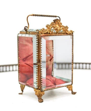 Coffret vitrine Napoléon IlI porte montre à gousset - Boîte
