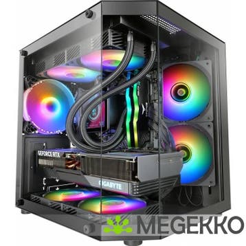 Mars Gaming MC-3TLITE Mini Tower Zwart, Verzenden