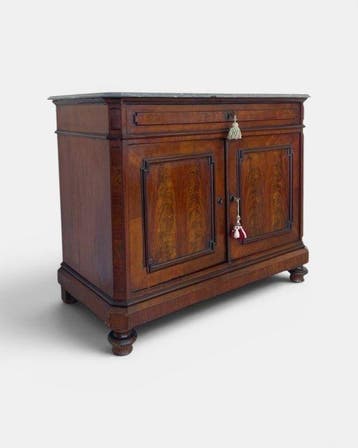 Commode - Bois, Marbre, Acajou, Noyer